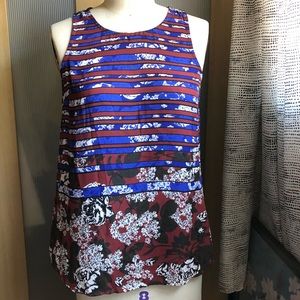 Daniel Rainn Split Back Sleeveless Top